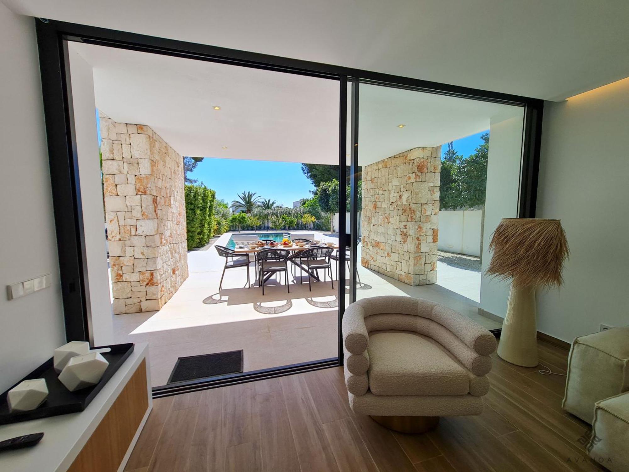 A014 - Villa moderna de lujo de nueva construcción a 1km de Playa Fustera Benissa Exterior foto